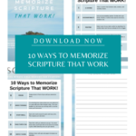 10 Ways to Memorize Scripture