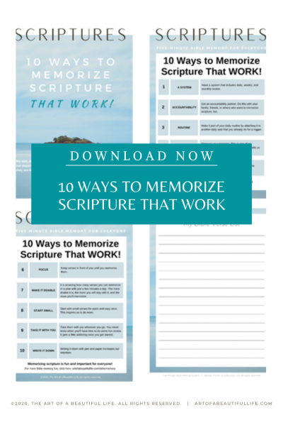 10 Ways to Memorize Scripture